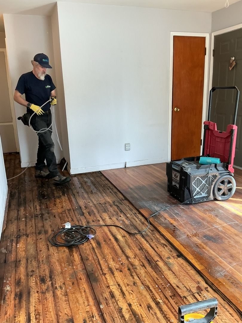 Antimicrobial Treatment on Water-Damaged Hardwood - DriForce Property Restoration, Farmington Hills, MI