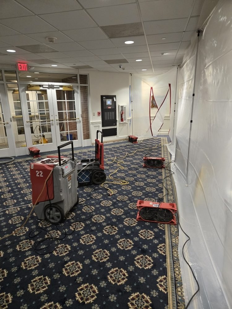 Church of the Redeemer — Corridor Drying - DriForce Property Restoration, Church of the Redeemer