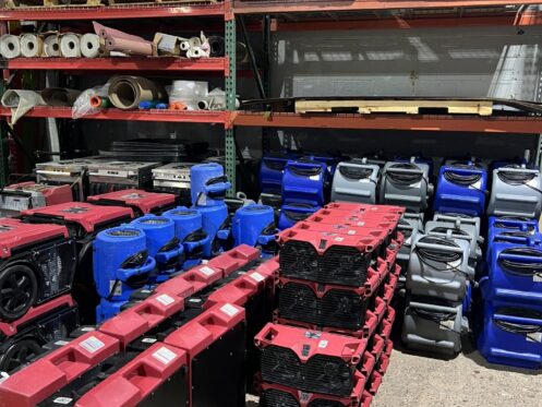 Drying Equipment Fleet — Ready for Rapid Deployment - DriForce Property Restoration, Sterling Heights, MI