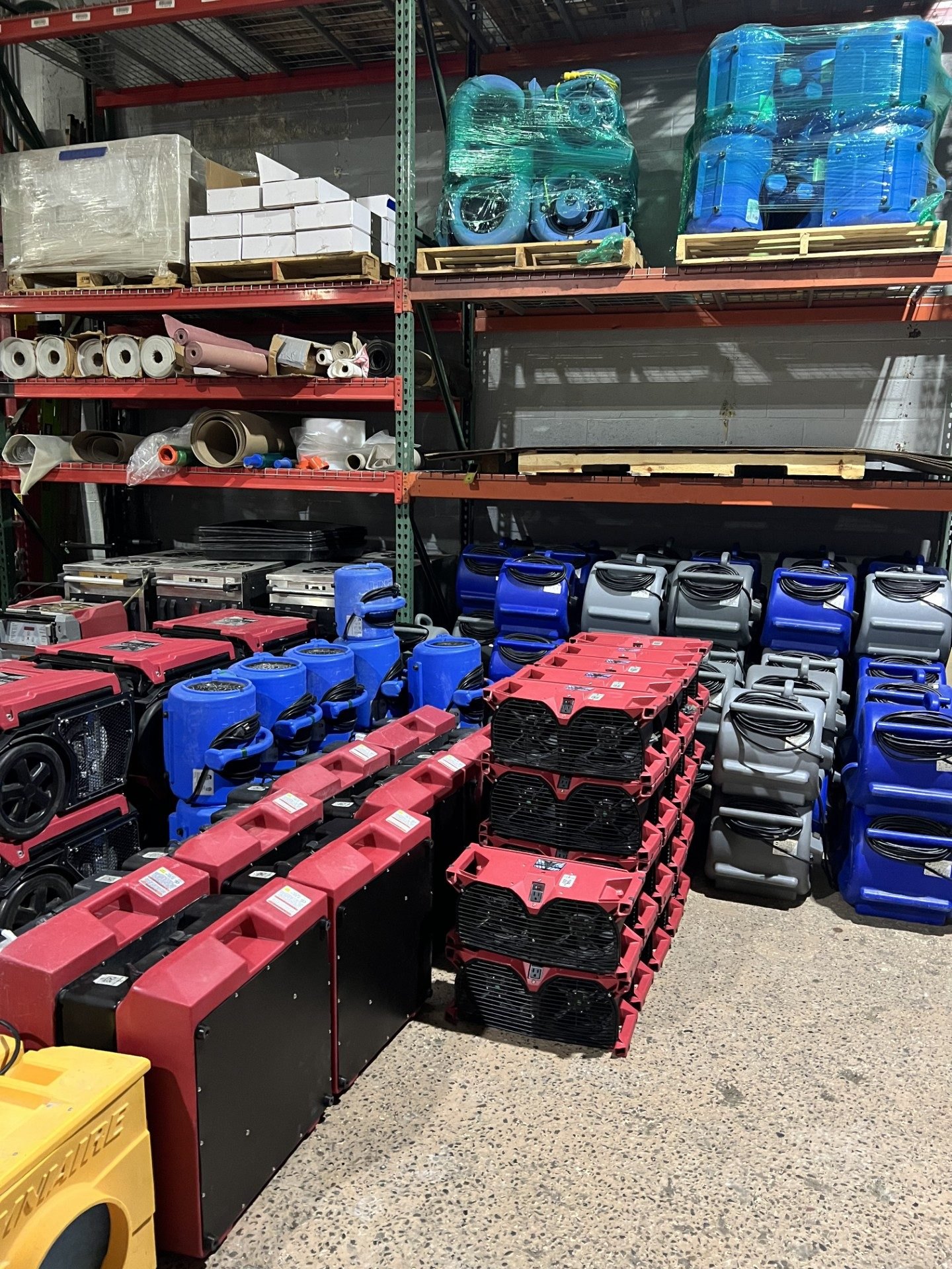 Drying Equipment Fleet — Ready for Rapid Deployment - DriForce Property Restoration, Sterling Heights, MI