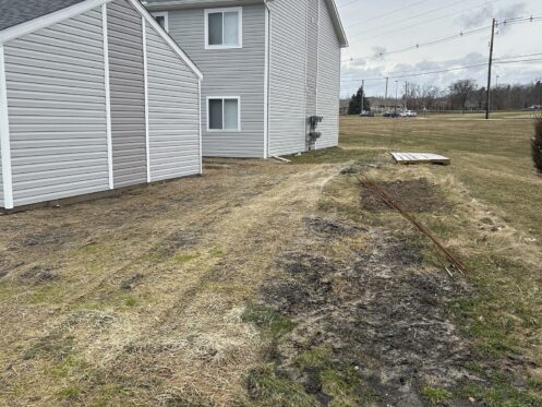 Grounds After Exterior Debris Removal - DriForce Property Restoration, Southeast Michigan