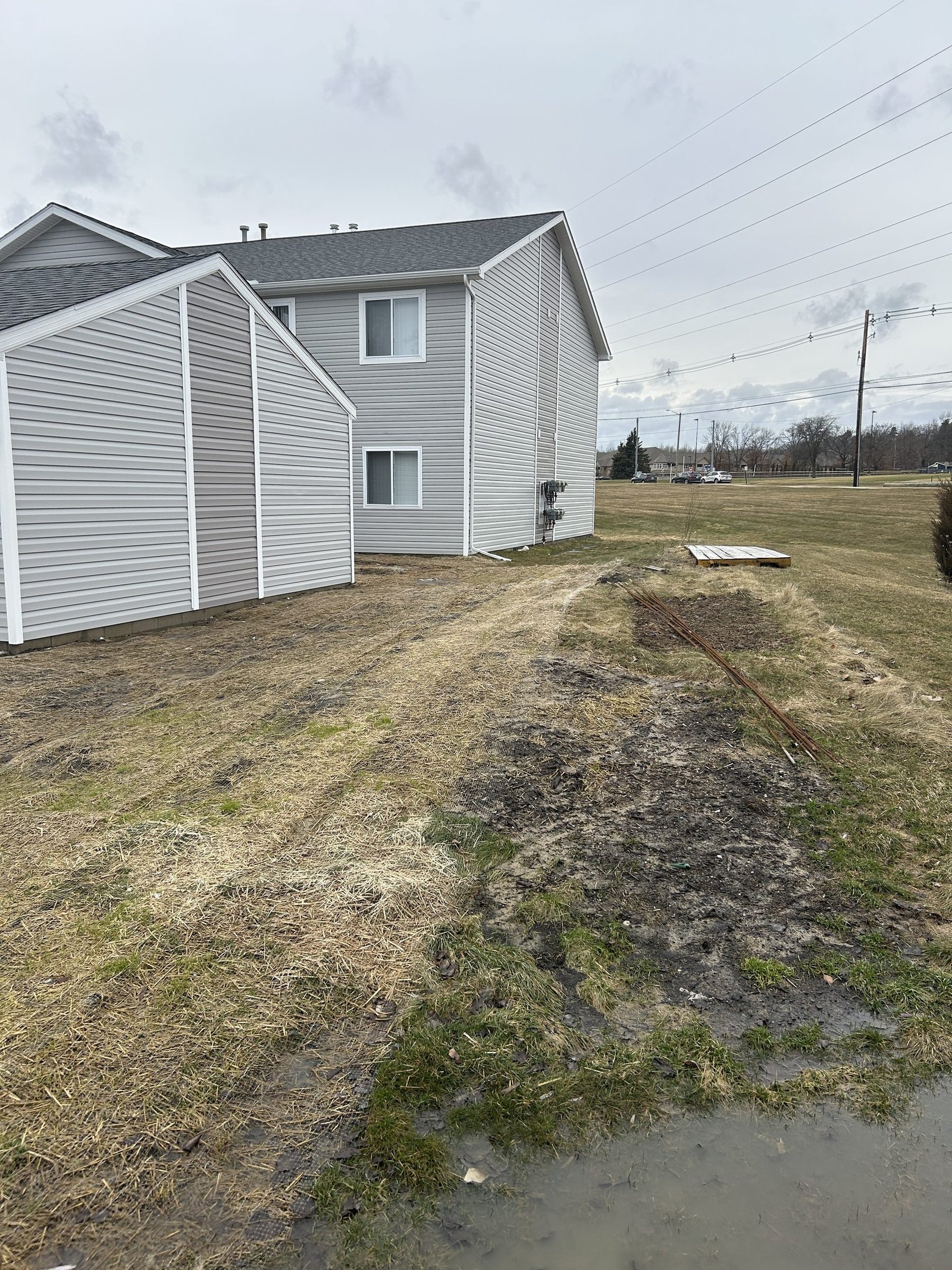Grounds After Exterior Debris Removal - DriForce Property Restoration, Southeast Michigan