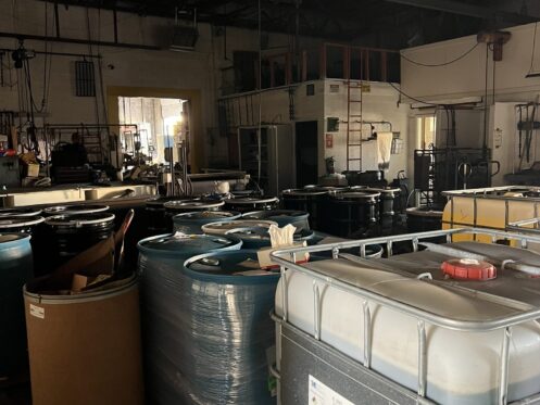 Industrial Fire Loss — Drum & Chemical Staging - DriForce Property Restoration, Southeast Michigan