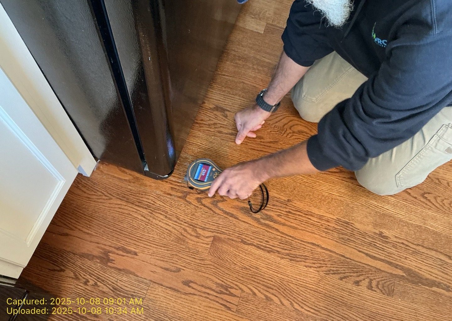Pinpoint Moisture Mapping — Oak Hardwood Floor - DriForce Property Restoration, Warren, MI