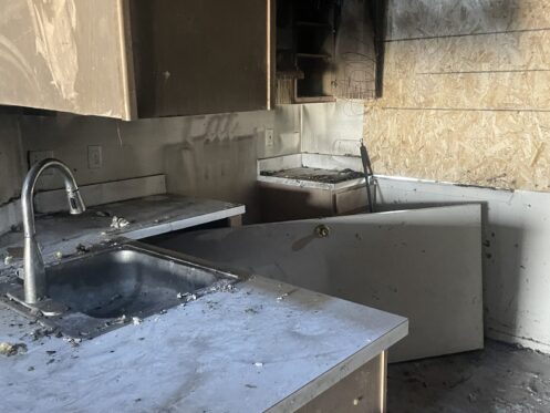 Unit 12 Kitchen, Fire and Smoke Damage - DriForce Property Restoration, Southeast Michigan