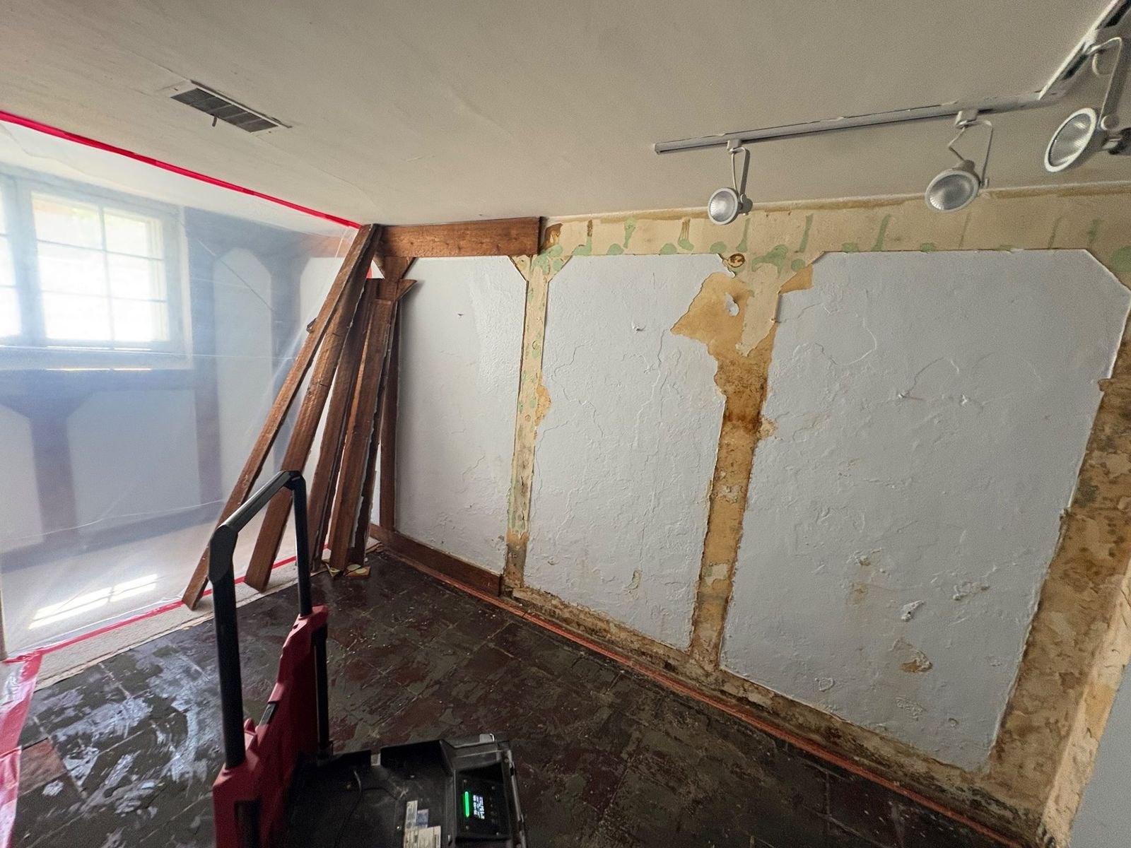 Wall Cavity Exposure During Structural Mitigation - DriForce Property Restoration, Birmingham, MI